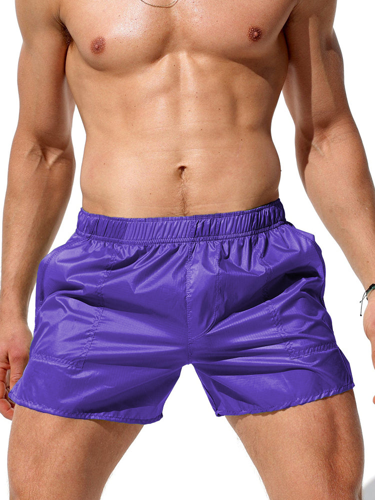 Men's Non-Lined Translucent Sexy Beach Shorts