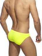 Men’s Solid Color Swim Briefs with Removable Pad