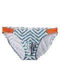 Men’s Zig Zag Swim Bikini with Removable Pad