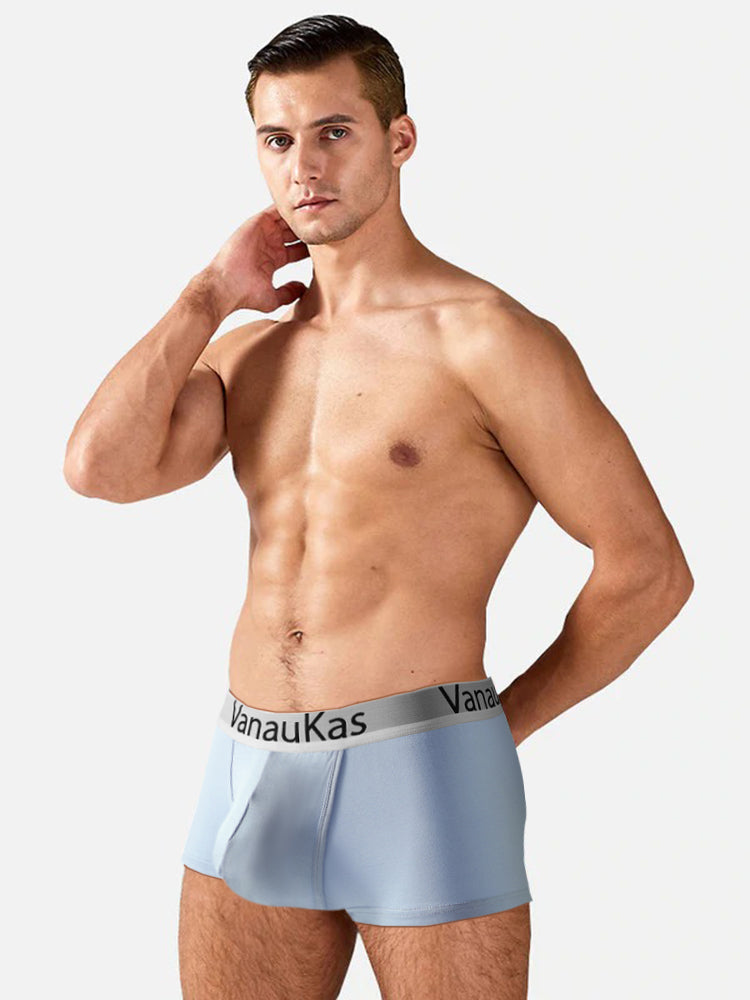 Men's Double-Layer Gusset Seamless Trunks – 3-Pack