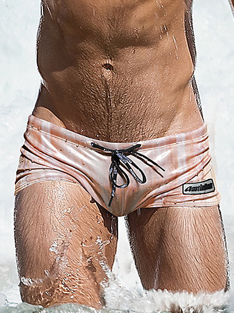 Men’s Fashionable Flash Swim Fitness Trunks