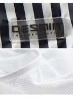 Men's Stripe Drawstring Swim Board Shorts