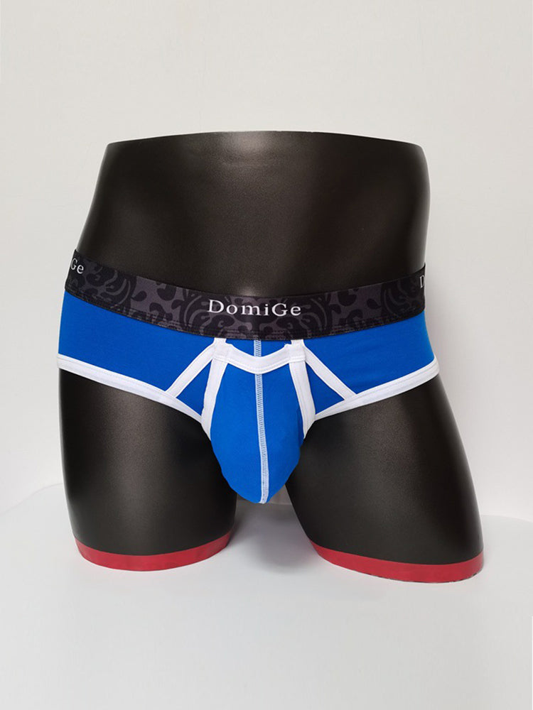 2 Pack Men's Detachable Front Pouch Durable Stretch Skin-Friendly Briefs