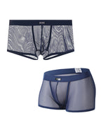 Men's Sexy Transparent Mesh Trunks