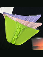 2 Pack Men's Breathable Low-Rise Ultra-Soft Modal Briefs