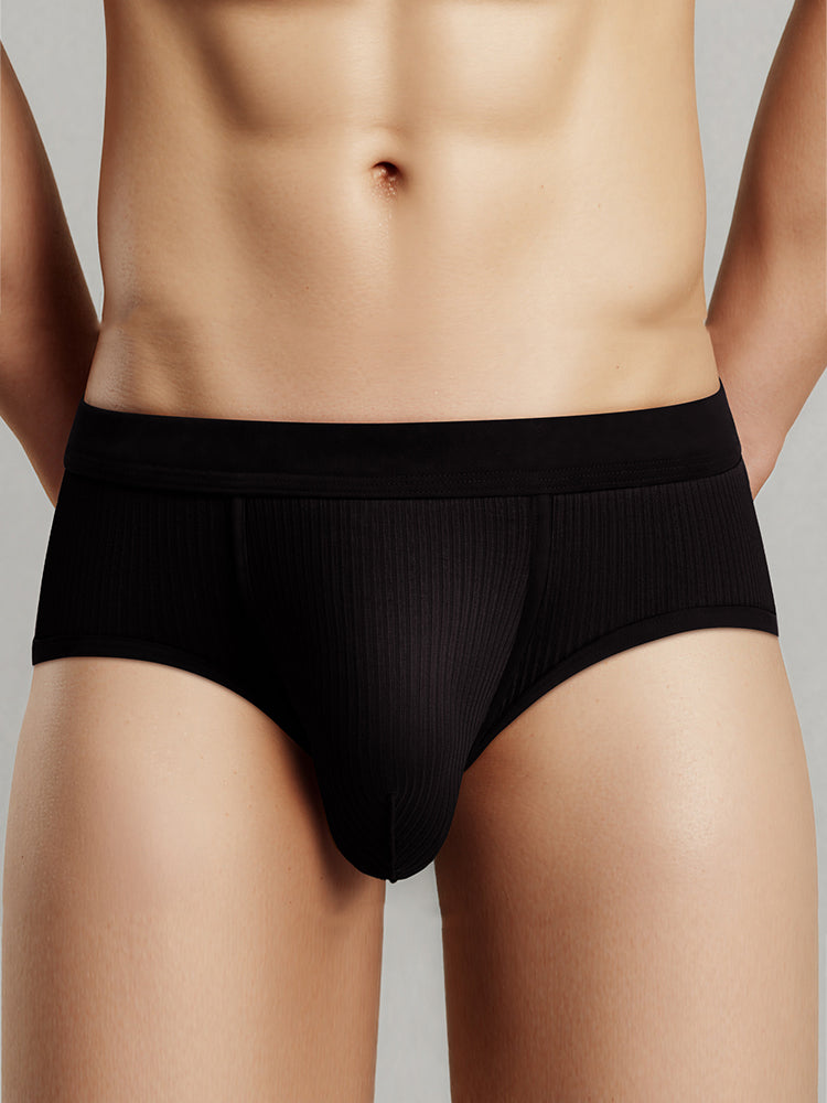 3 Pack Men's Seamless Comfort Large Supportive Pouch Sexy Low-Rise Briefs