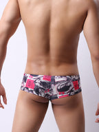 4 Pack Men's U-Pouch Low-Rise Moisture-Wicking Trunks