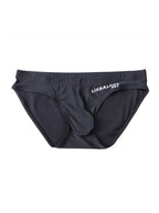 3 Packs of Men's Ice Silk Seamless Convex Pouch Briefs