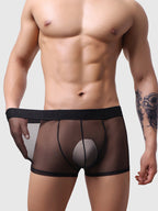 3 Pack Men's Invisible & Mesh Breathable Cooling Touch Trunks