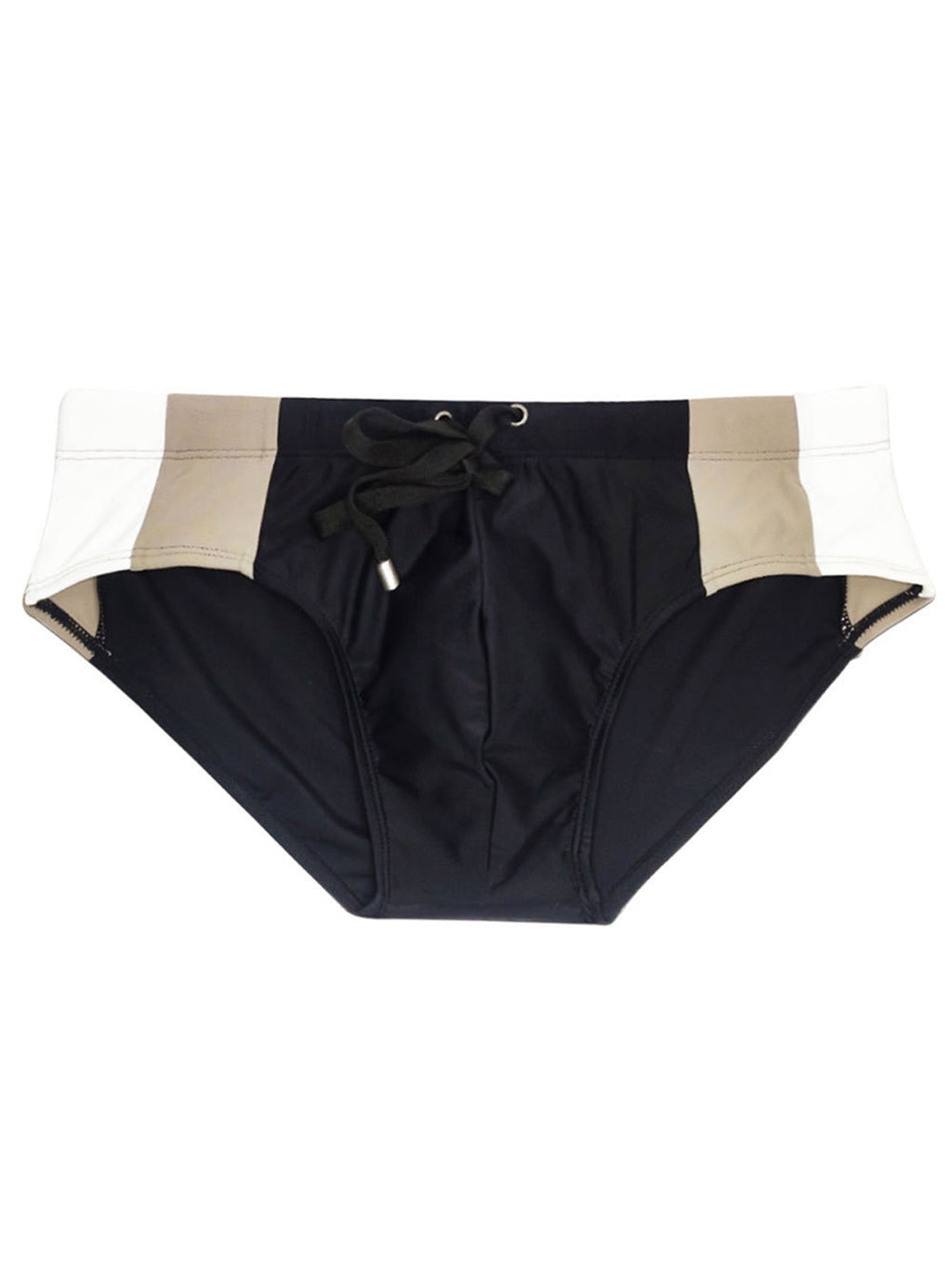 Men's Removable Pad Swim Brief with Drawstring