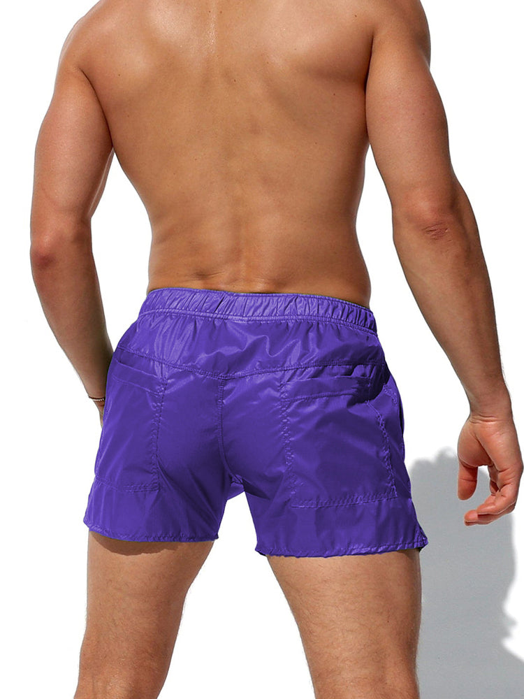 Men's Non-Lined Translucent Sexy Beach Shorts