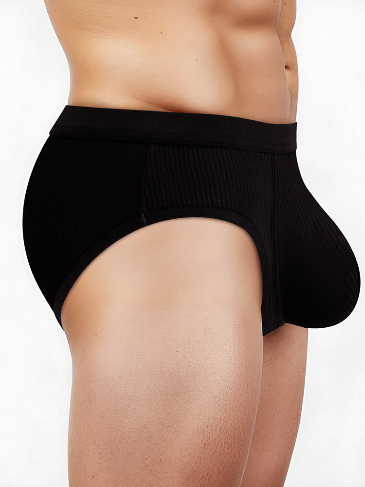 3 Pack Men's Seamless Comfort Large Supportive Pouch Sexy Low-Rise Briefs