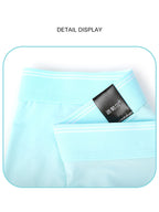 3 Pack Men's Mid-Rise Separation Breathable Elastic Trunks