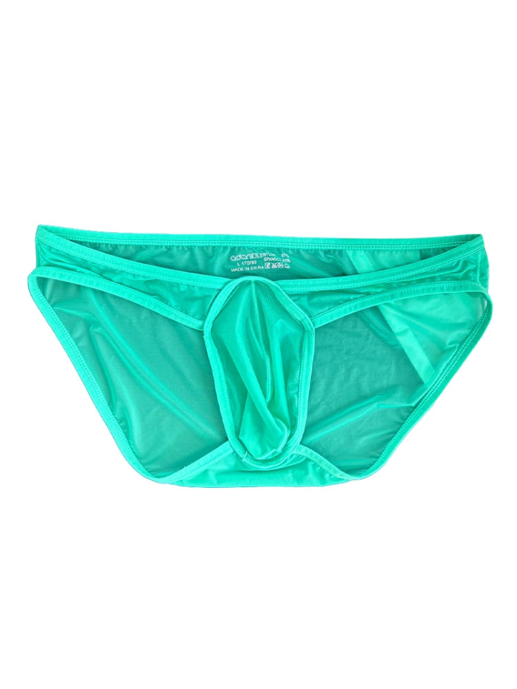 2 Pack Men's Ice Silk Breathable Sexy Low-Rise Anti-Odor Briefs