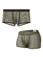 Men's Sexy Transparent Mesh Trunks