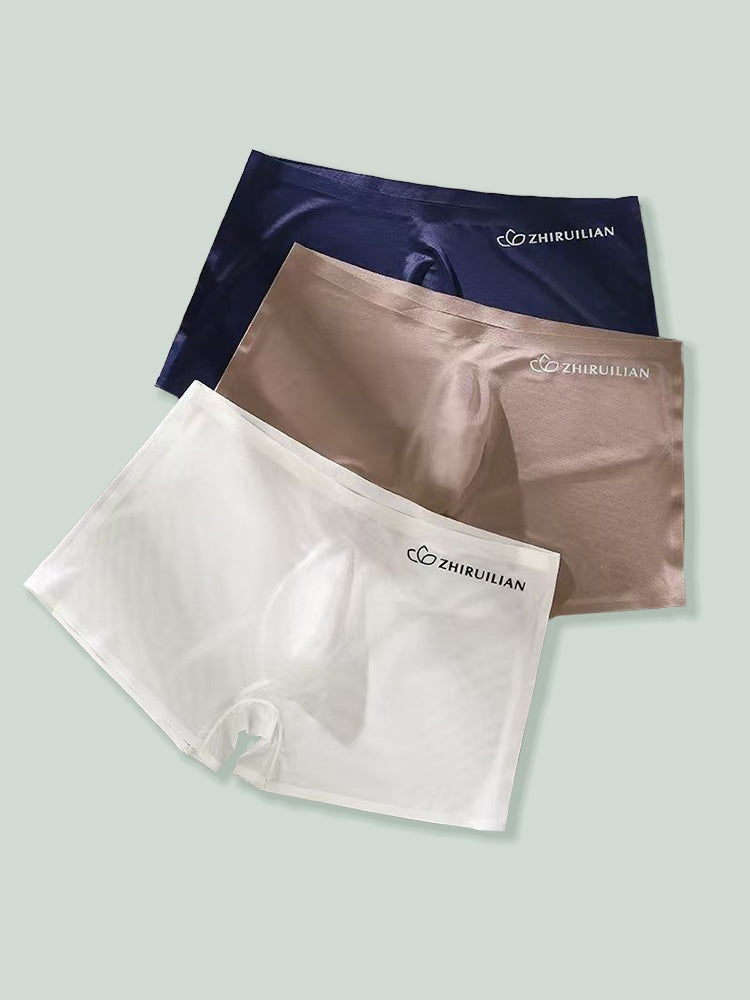 2-pack Men's Translucent Seamless 3D Pocket Trunks