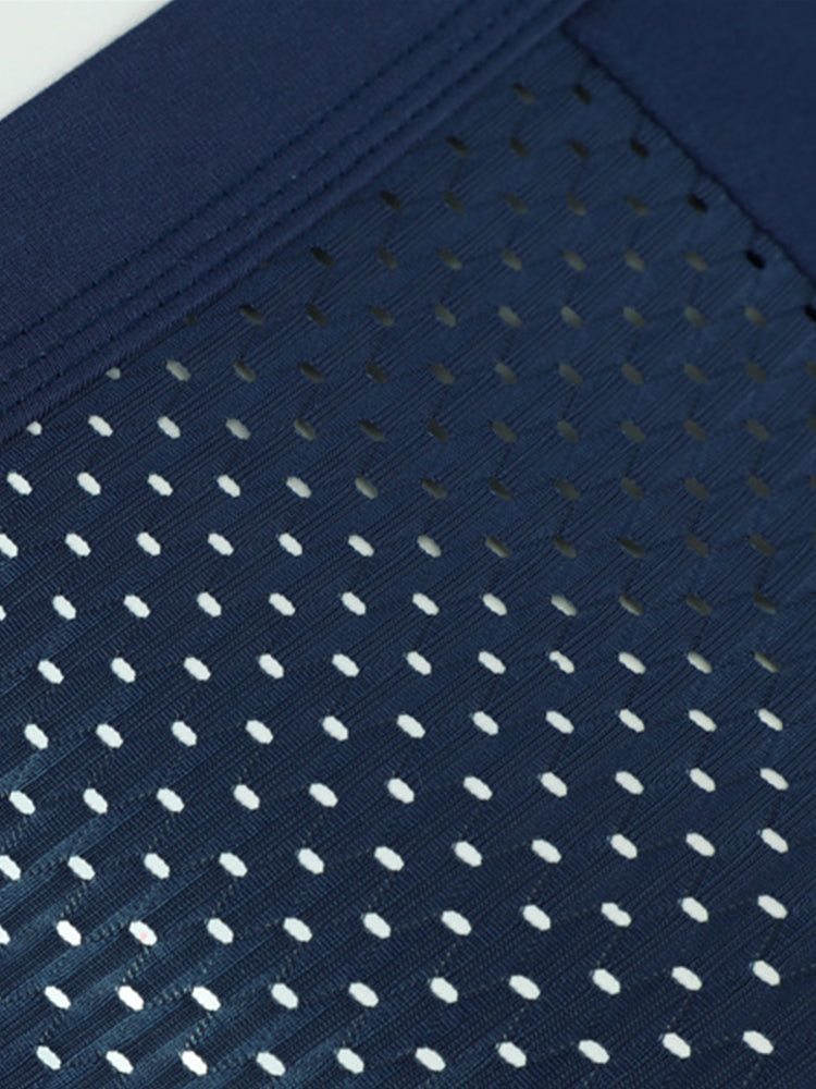 4 Pack Men’s Breathable Mesh Trunks with Antibacterial Fabric