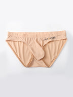 3 Packs of Men's Ice Silk Seamless Convex Pouch Briefs
