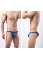 Men's Rhombus Check Pattern Pouch Briefs