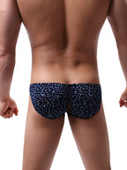 Men's Stretch Briefs with Convertible Front Opening & Open-Back Design