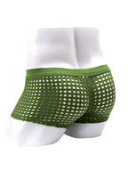 2 Pack Men's Hollow Mesh Sexy Trendy Moisture-Wicking Trunks