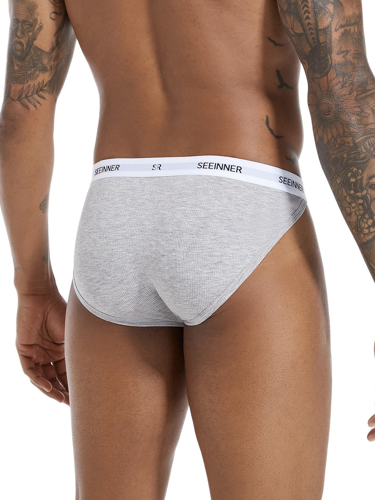 3 Pack Men's Sporty Comfy Waistband Briefs