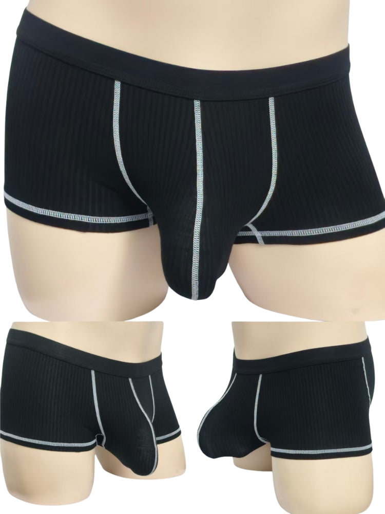 3 Pack Men's Ultra-Thin Cooling Large Supportive Pouch Breathable Low-Rise Trunks