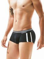 Men's Slim-Fit Cotton Trunks - Low Rise & Lifting Support