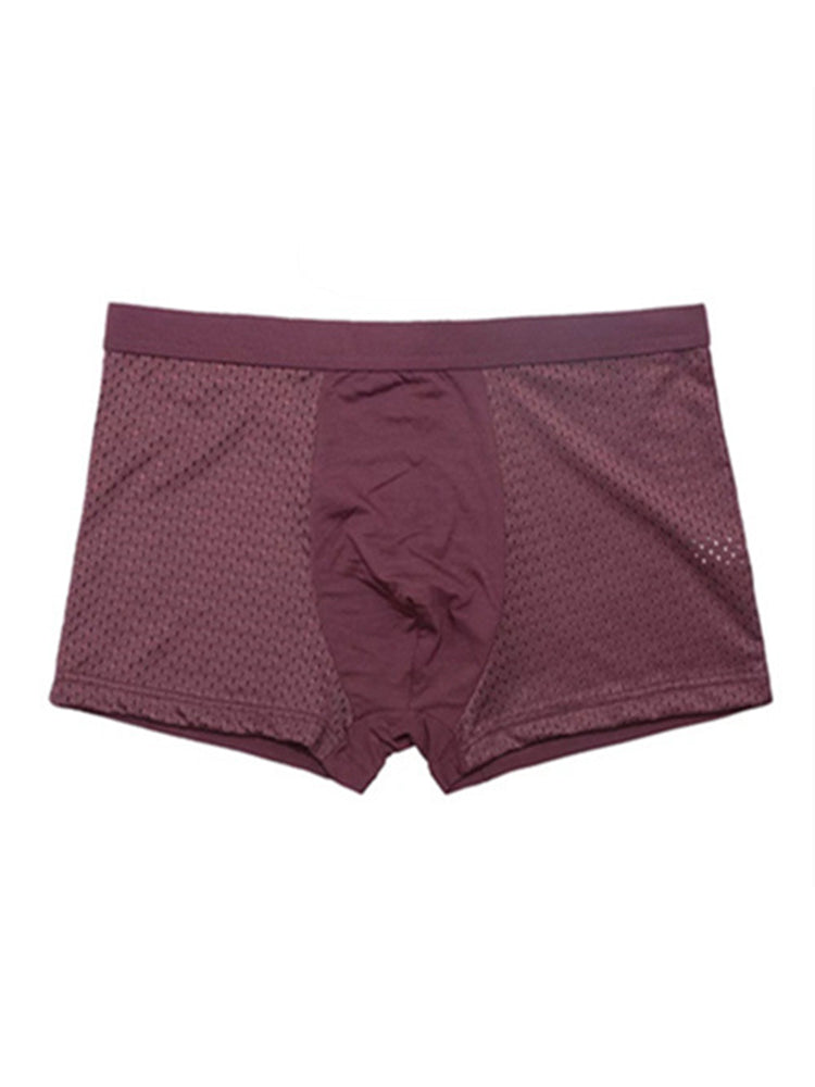 4 Pack Men’s Breathable Mesh Trunks with Antibacterial Fabric