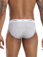 3 Pack Men's Sporty Comfy Waistband Briefs