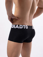 2 Pack Men's Gun and Bullet Separation Large Pouch U-Convex 3D Cut Loose Trunks