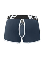 2 Pack Men's Sexy Modal Trunks with Open Front & Back and Removable Pouch