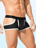 3 Pack Men's Breathable Mesh Lightweight & Airy Supportive Fit Trunks