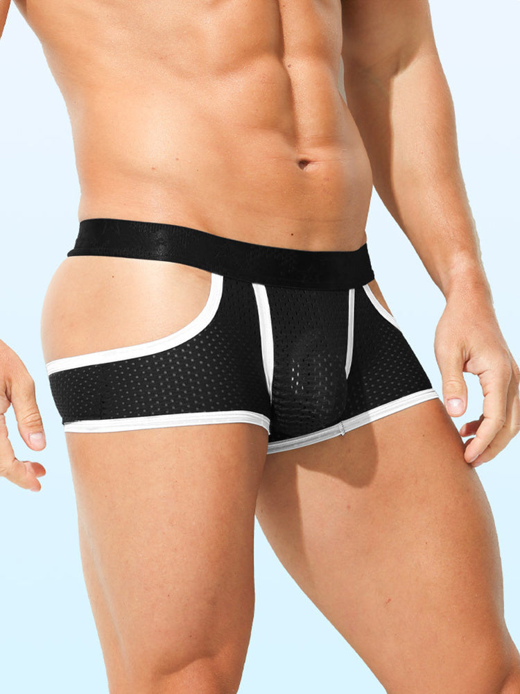 3 Pack Men's Breathable Mesh Lightweight & Airy Supportive Fit Trunks