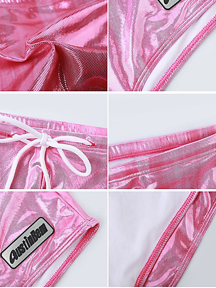 Men’s Fashionable Flash Swim Fitness Trunks