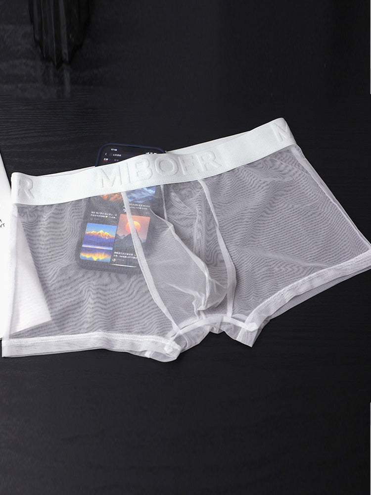 3 Pack Men's Invisible & Mesh Breathable Cooling Touch Trunks