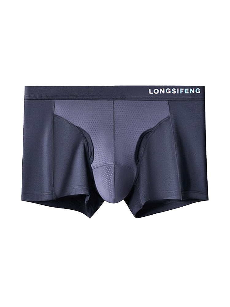 2 Pack Men's Mesh Antibacterial Support Lift & Separate Pouch Trunks