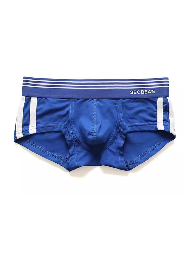 Men's Slim-Fit Cotton Trunks - Low Rise & Lifting Support
