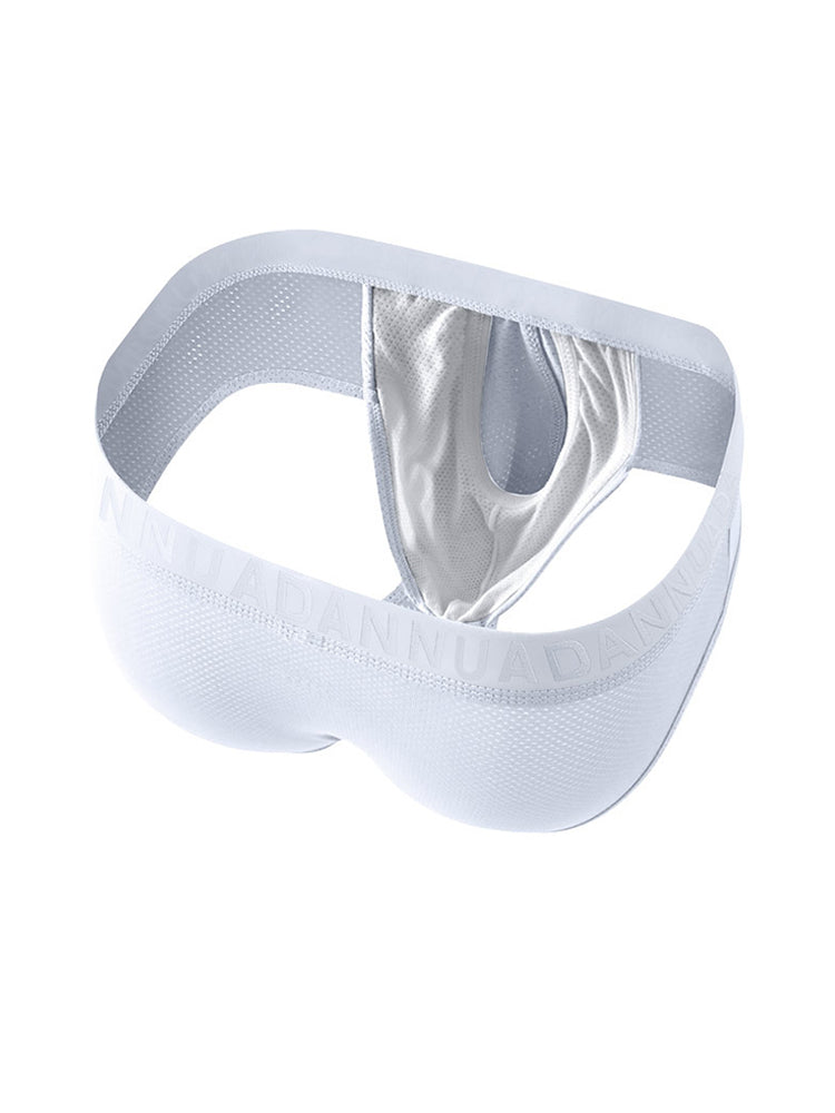 2 Pack Men's Mesh Sport Separate Pouch Breathable Lift & Support Design Briefs