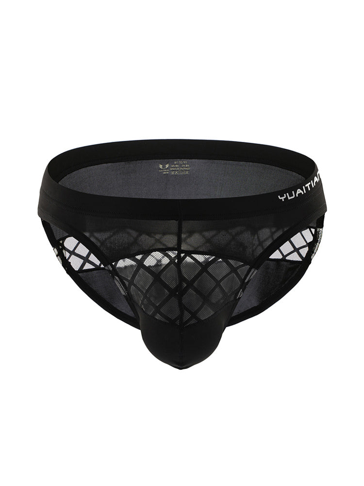 3 Pack Men's Cooling Airflow Sexy Shape-Retaining Stretch Fit Briefs