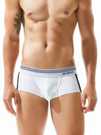Men's Slim-Fit Cotton Trunks - Low Rise & Lifting Support