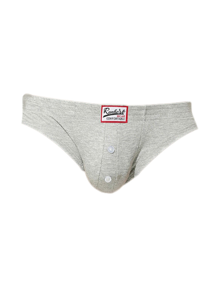 2 Pack Men's Premium Comfortable Fabric Low-Rise U-Shaped Briefs