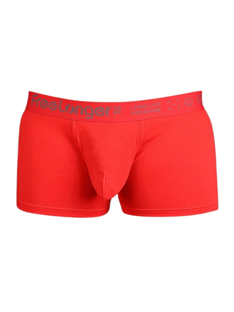 FreeLonger Men’s Soft Cotton Support Pouch Trunks