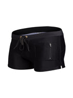 Men's Zippered Pocket Design Moisture-Wicking Swim Shorts & Trunks
