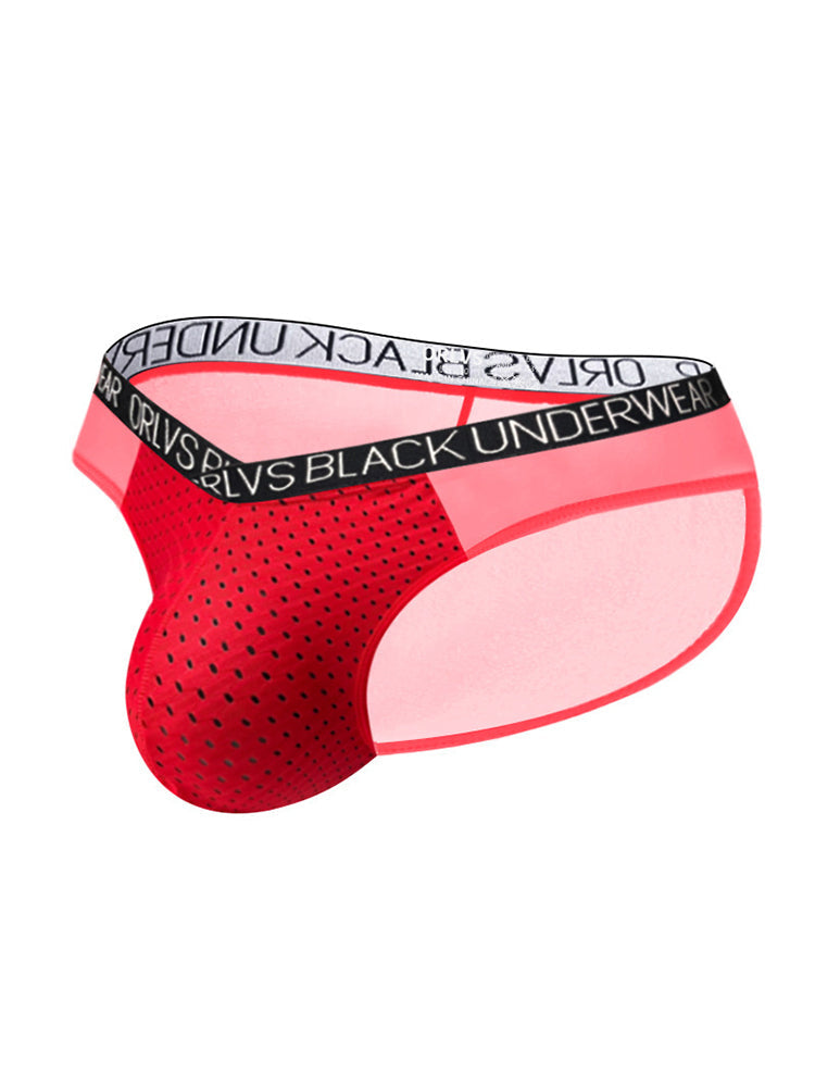 2-Pack Breathable Low Waist U-Convex Semi-Transparent Men's Briefs