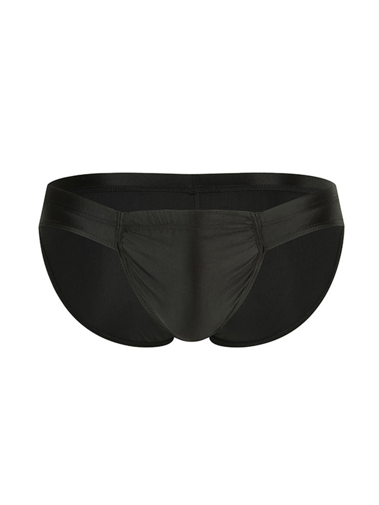 2 Pack Men's Enhancing Pouch Contour-Fit Low-Rise Breathable Briefs