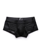 3 Pack Men's Striped Mesh Trunks with Comfort Pouch