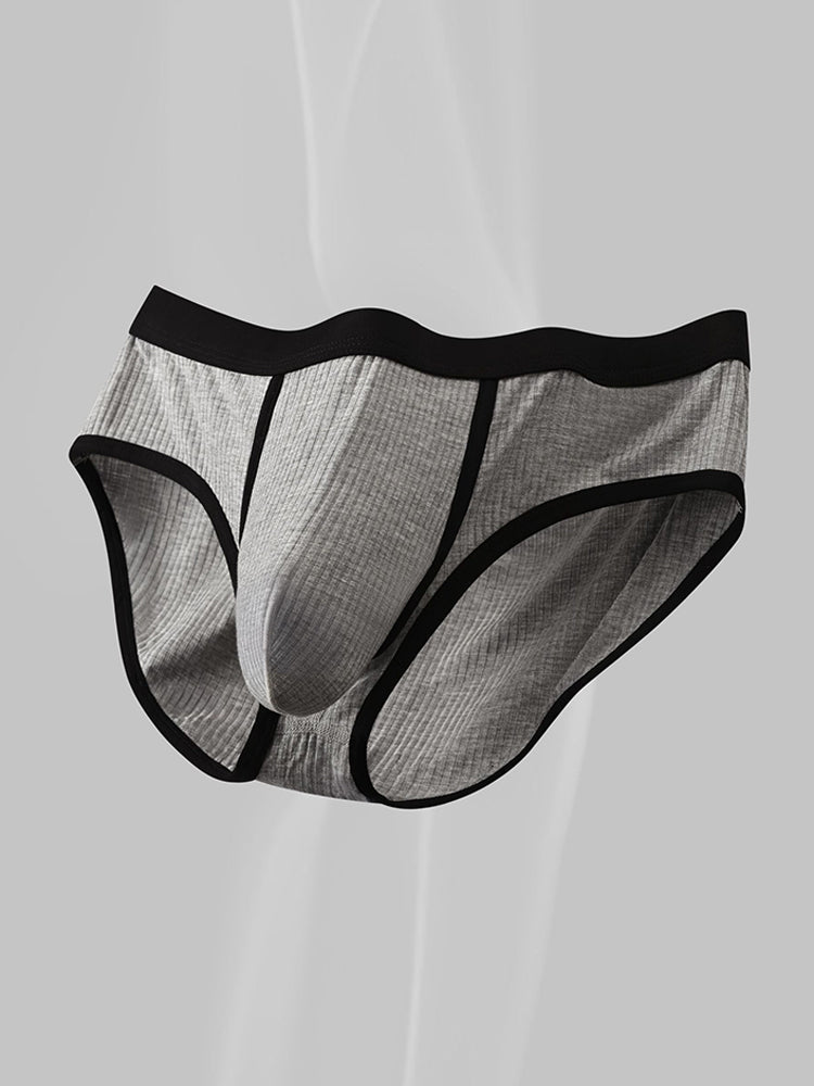 3 Pack Men's Seamless Comfort Large Supportive Pouch Sexy Low-Rise Briefs