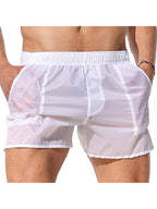 Men's Non-Lined Translucent Sexy Beach Shorts