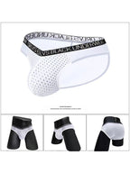 2-Pack Breathable Low Waist U-Convex Semi-Transparent Men's Briefs